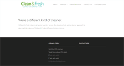 Desktop Screenshot of cleanfreshpgh.com