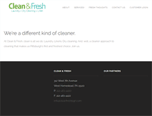 Tablet Screenshot of cleanfreshpgh.com